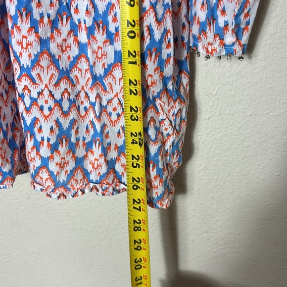 Roberta Roller Rabbit Women's Vneck Tunic Silk Blouse Long sleeve Size XL - Picture 8 of 9